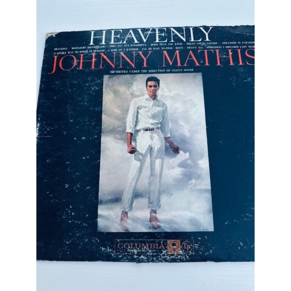 Johnny Mathis Heavenly Vinyl LP Record Columbia CL 1351 Vintage‎ 12" Mono
